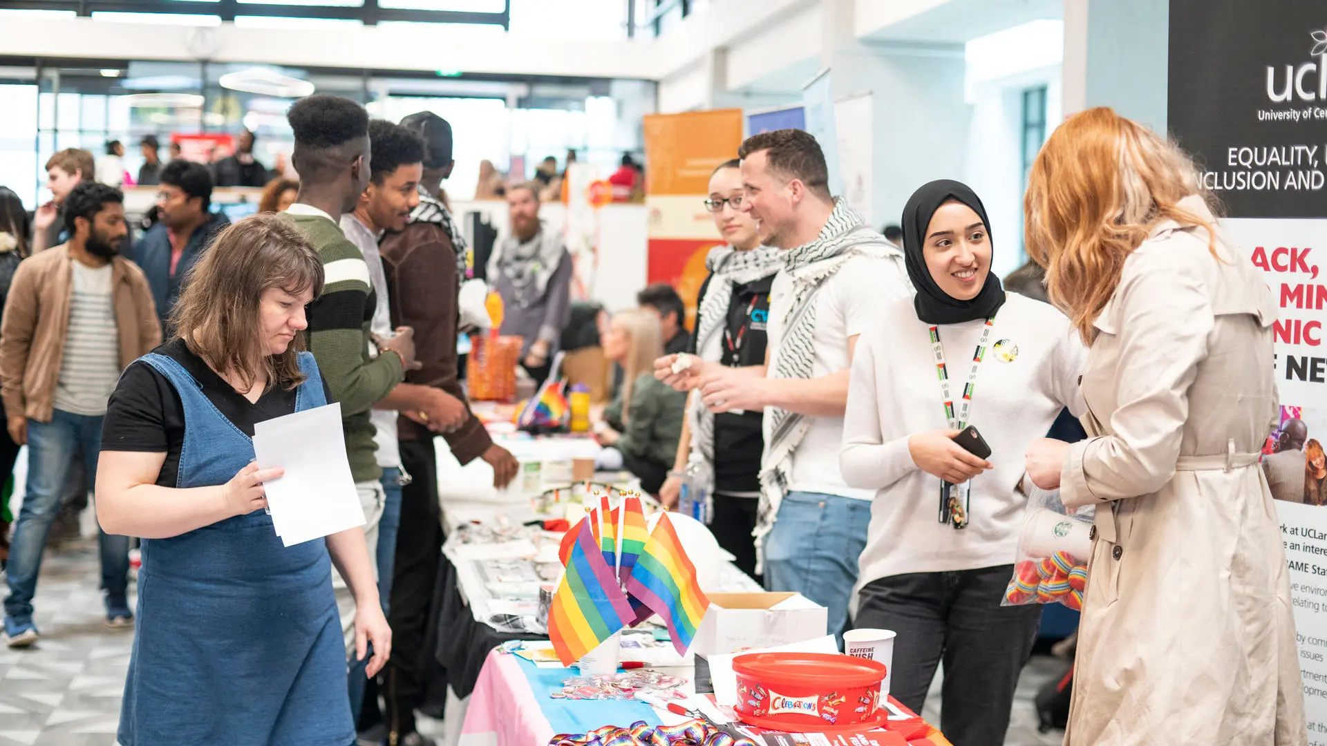 Students and staff at the Equality and Diversity Festival