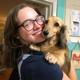 Photo of Sophie-Jade smiling with dog