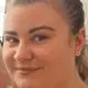 photograph of student hollie russels face for a peer to peer blog