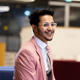 emad abdelhamed member of staff sitting in harrington