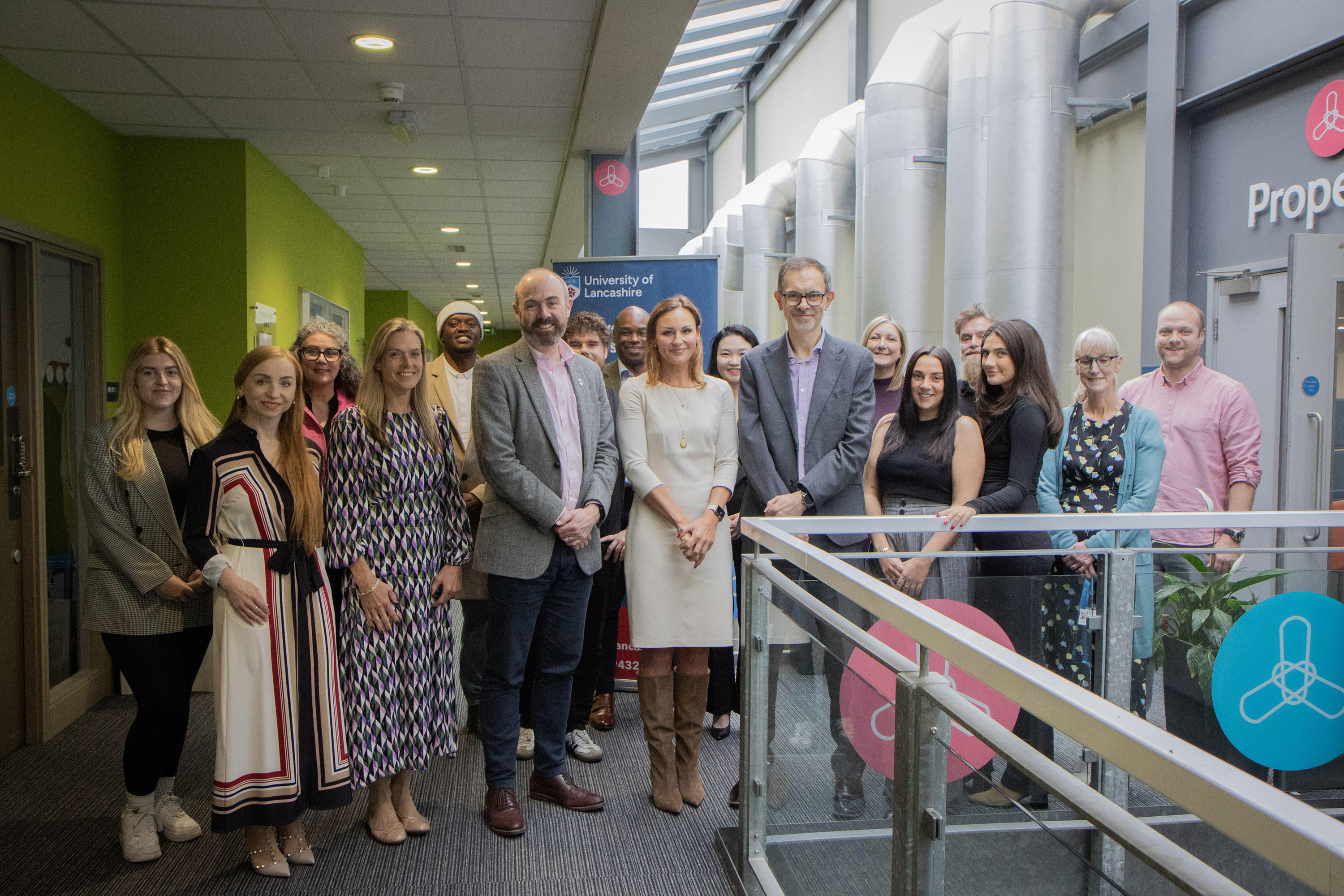 Representatives from the University of Lancashire Business School and the IOEE