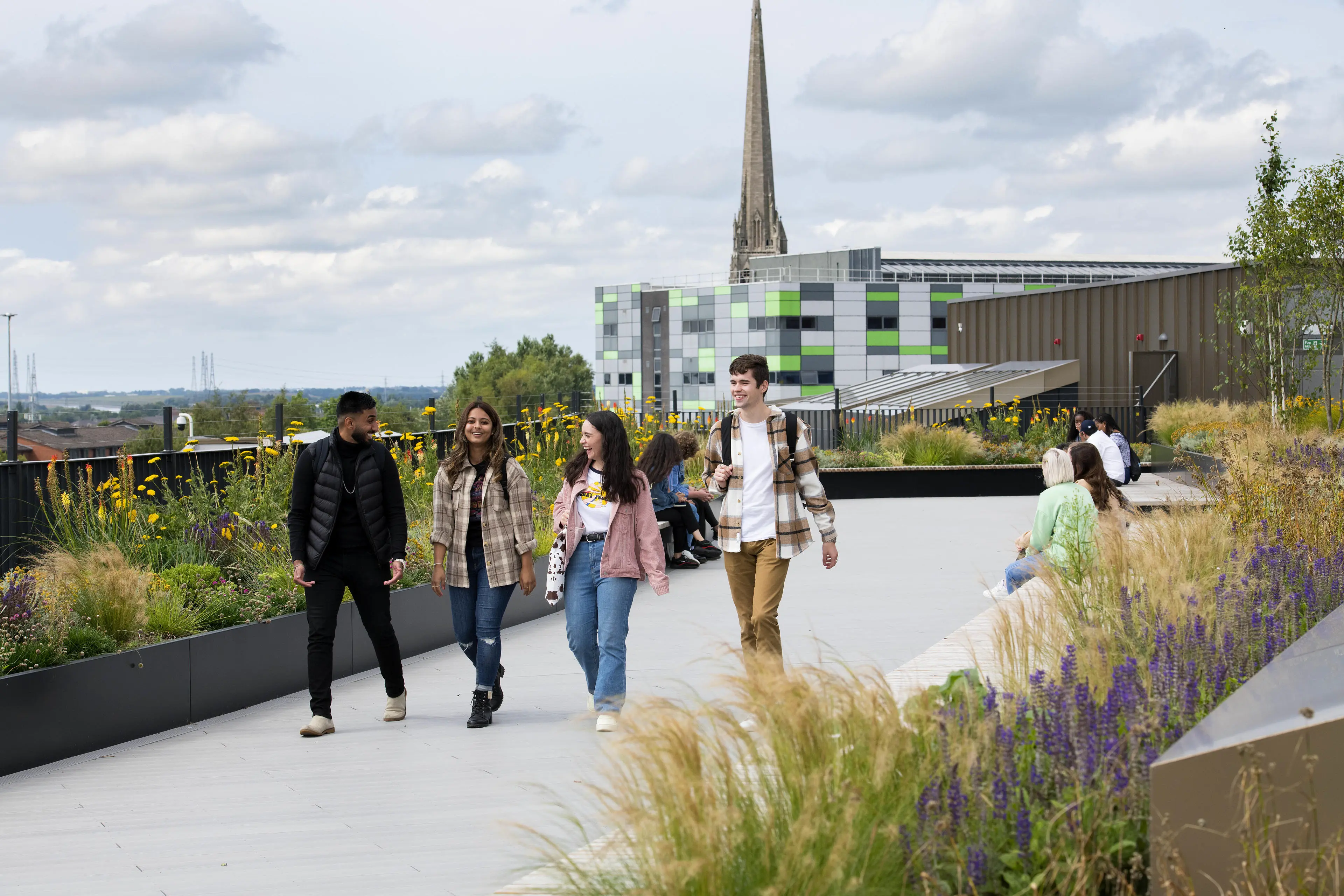 Students Centre roof terrace and garden